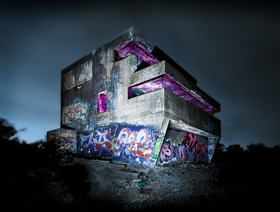 "Cool Bunker with Gorgeous graffiti" by brentbat is licensed under CC BY-NC-ND 2.0.