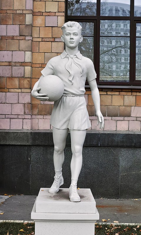 Sowjetische Statue, sowjet union, pionier